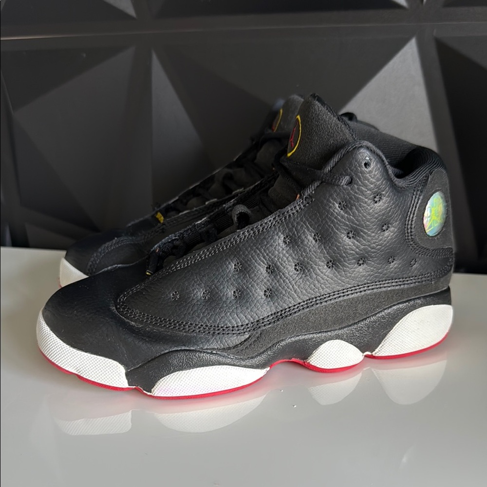 Jordan Black and Red Sneakers